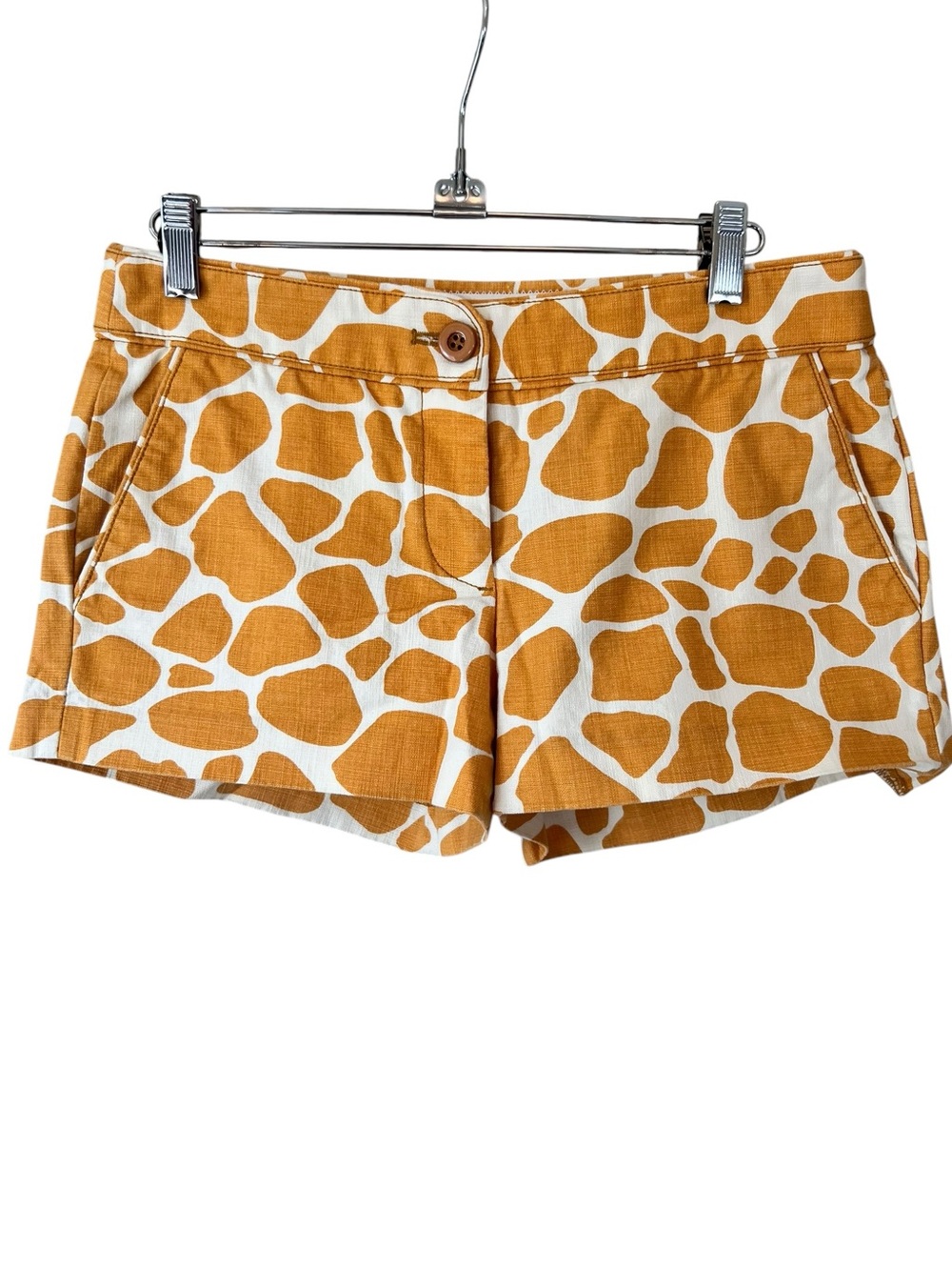 J. Crew City Fit Giraffe Print Shorts